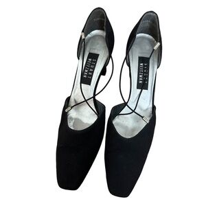 Stuart Weitzmen black fabric heels